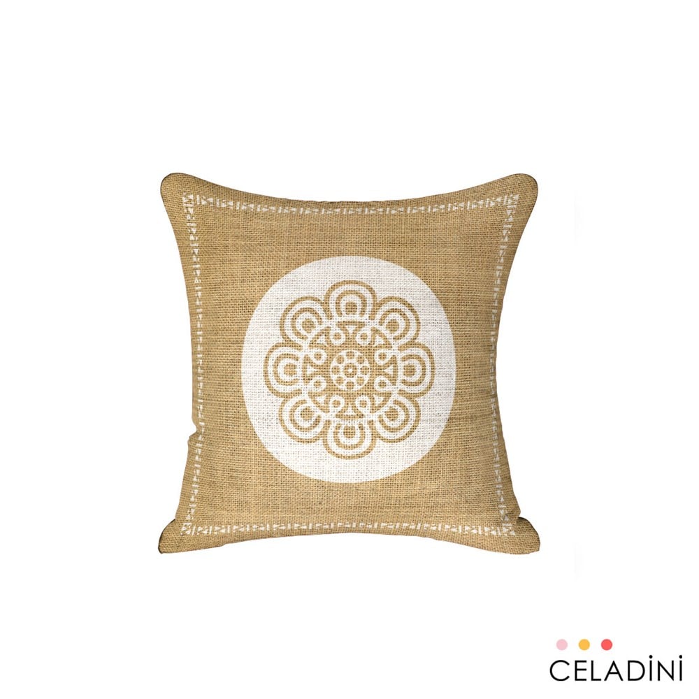 İndian Serisi 45x45 cm Kırlent Kumaşı