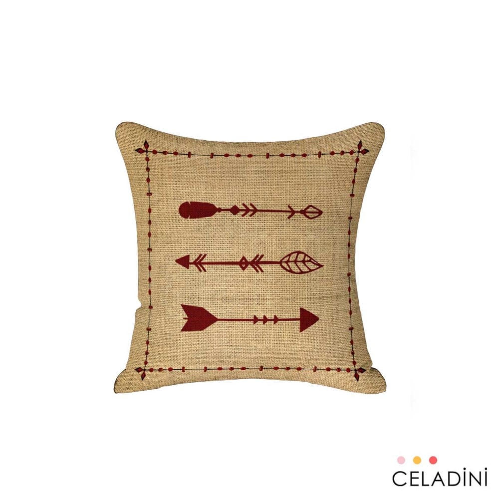 İndian Serisi 45x45 cm Kırlent Kumaşı