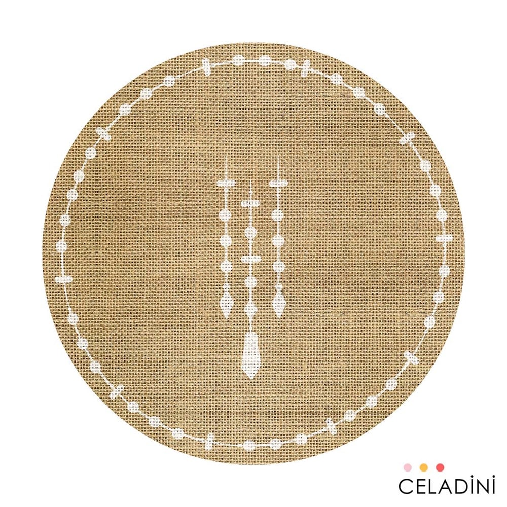 İndian Serisi Çuval Efektli 3'lü Supla Kumaşı