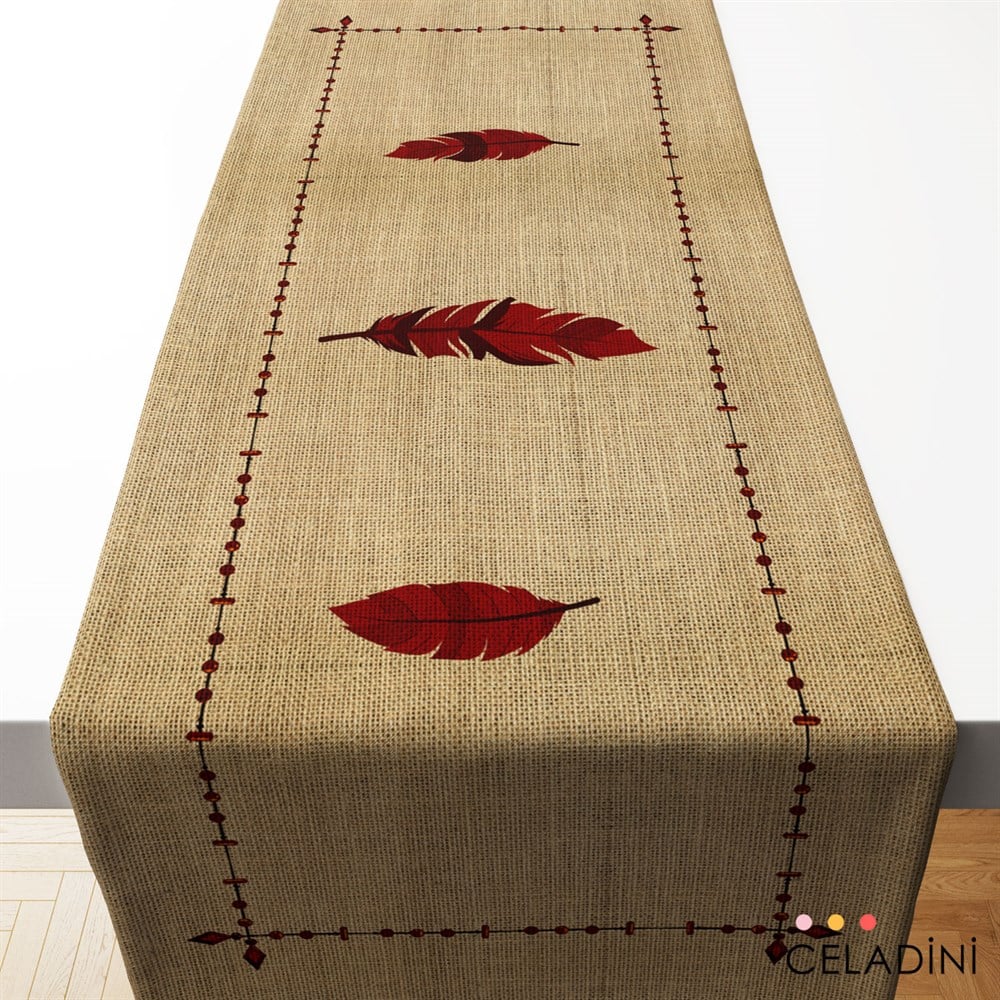 İndian Serisi Çuval Görünümlü Runner Kumaşı 