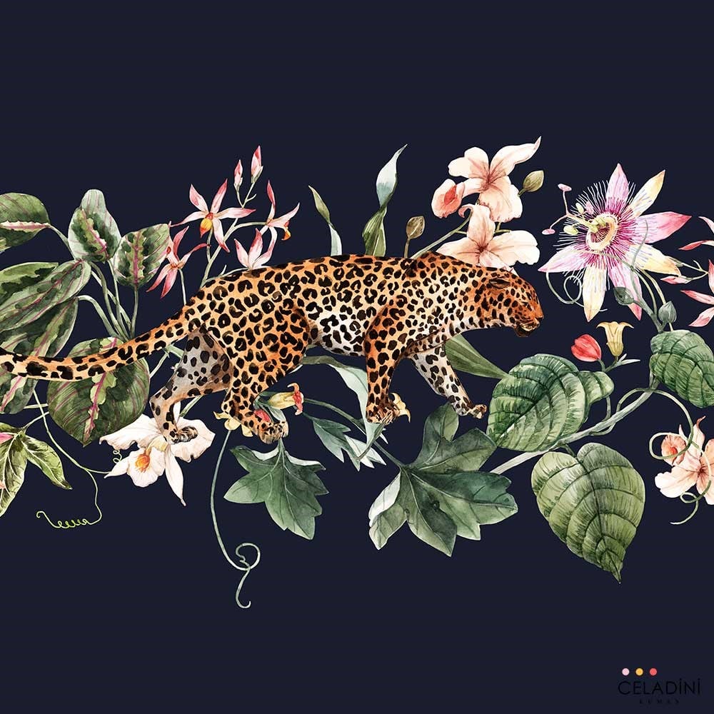 Leopar Desenli Özel Baskılı Runner Kumaşı