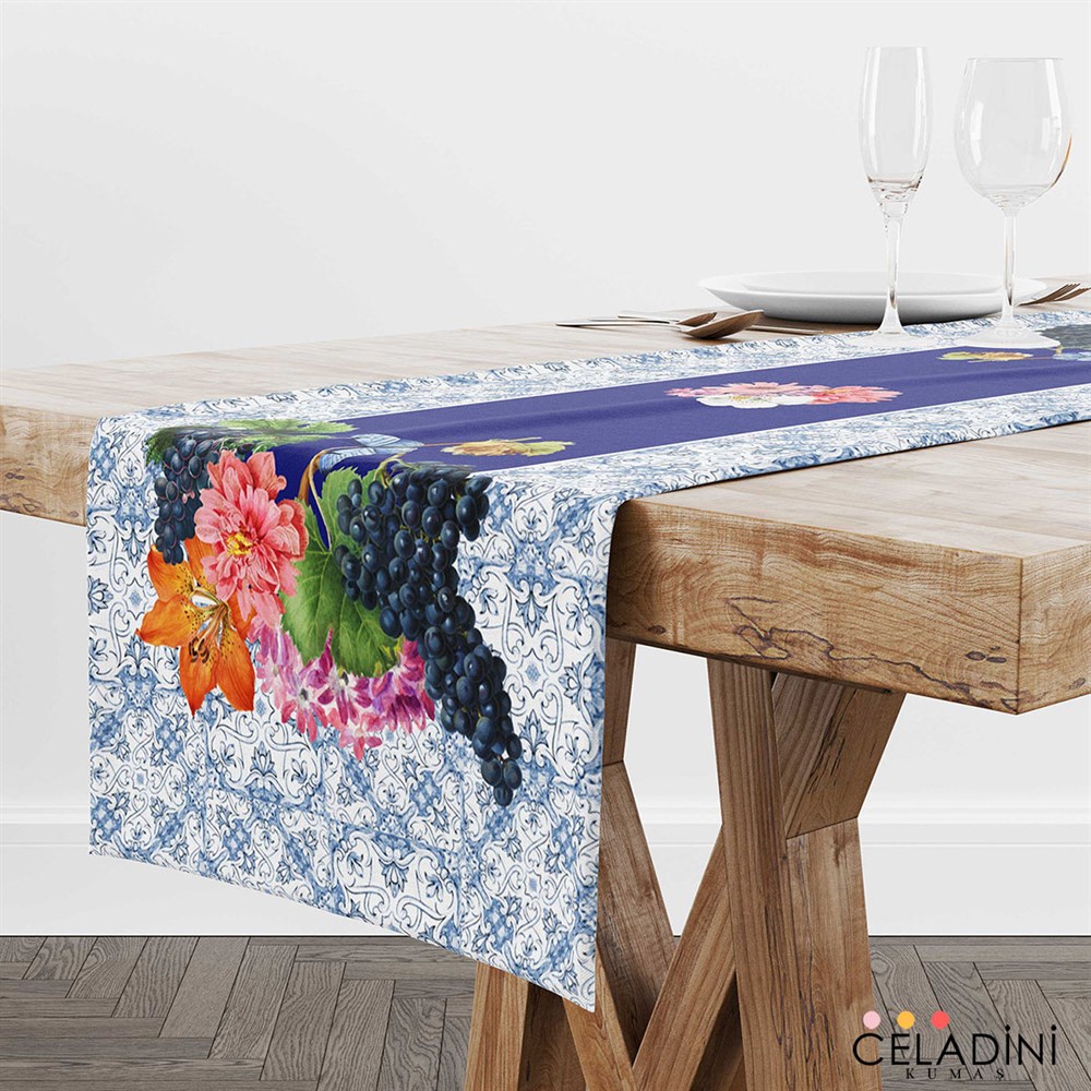 Majolica Serisi Runner Kumaşı