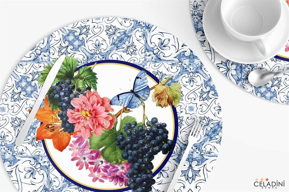 Majolica Serisi Supla Kumaşı