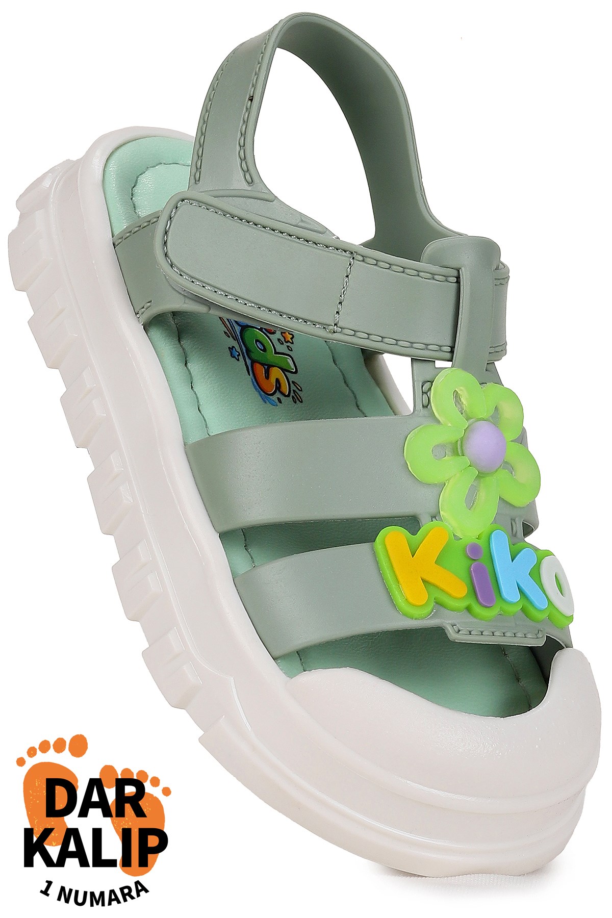 Jane Hafif Taban Kız Çocuk Sandalet Mint Yeşili