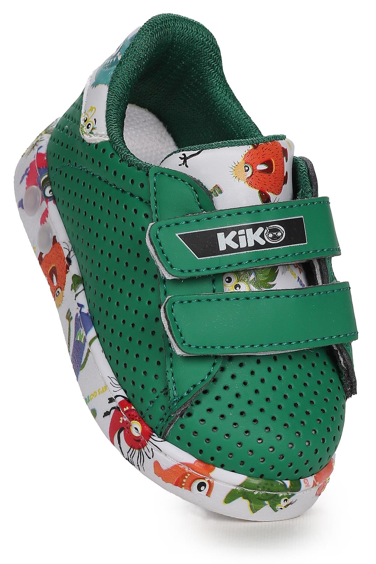 Perforated Cırtlı Işıklı Erkek Bebek Spor Ayakkabı Yeşil