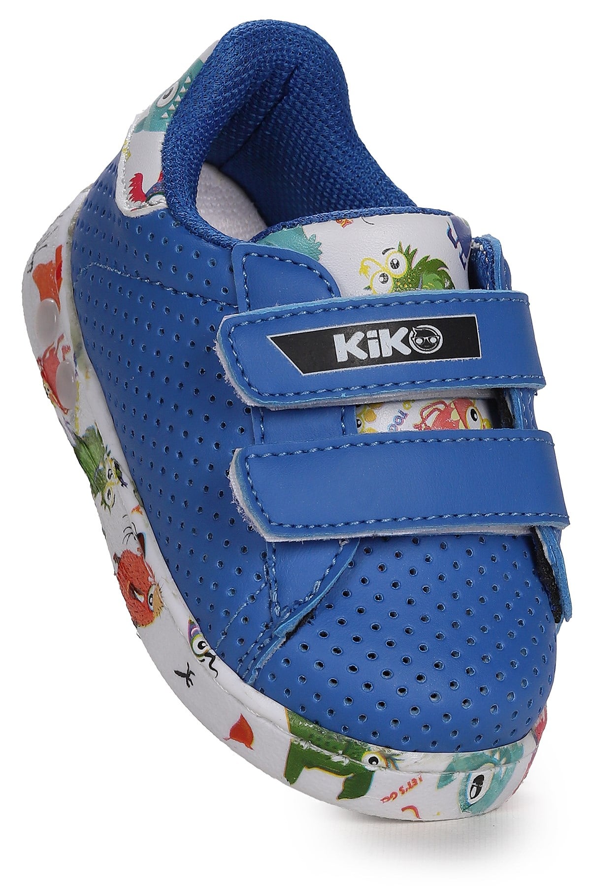 Perforated Cırtlı Işıklı Erkek Bebek Spor Ayakkabı Saks Mavi