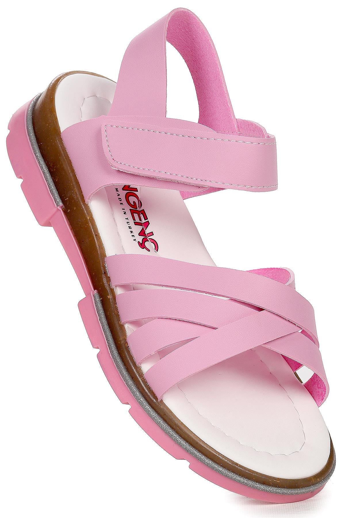 Ricky 2722-27 Kız Çocuk Sandalet Terlik Pembe