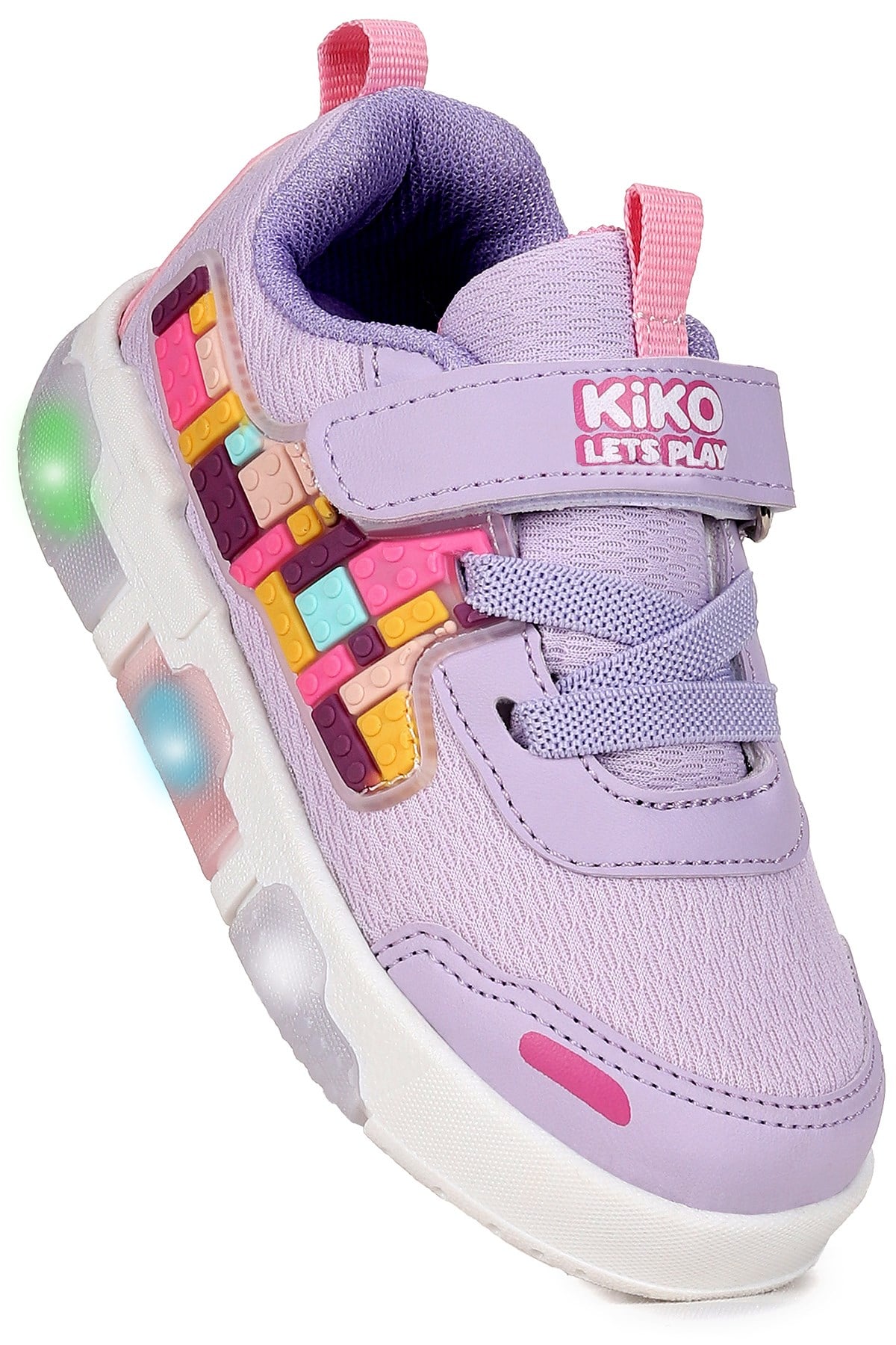 Scarpe Cırtlı Işıklı Kız Bebek Spor Ayakkabı Lila