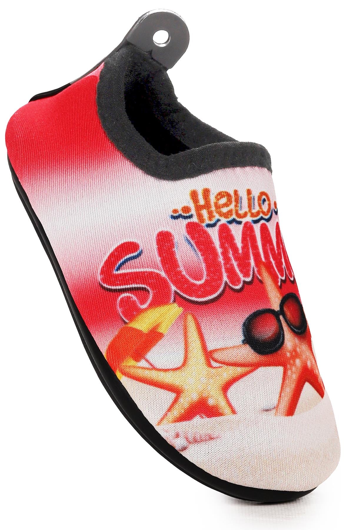 Summer Havuz Plaj Kız Çocuk Deniz Ayakkabısı Kırmızı