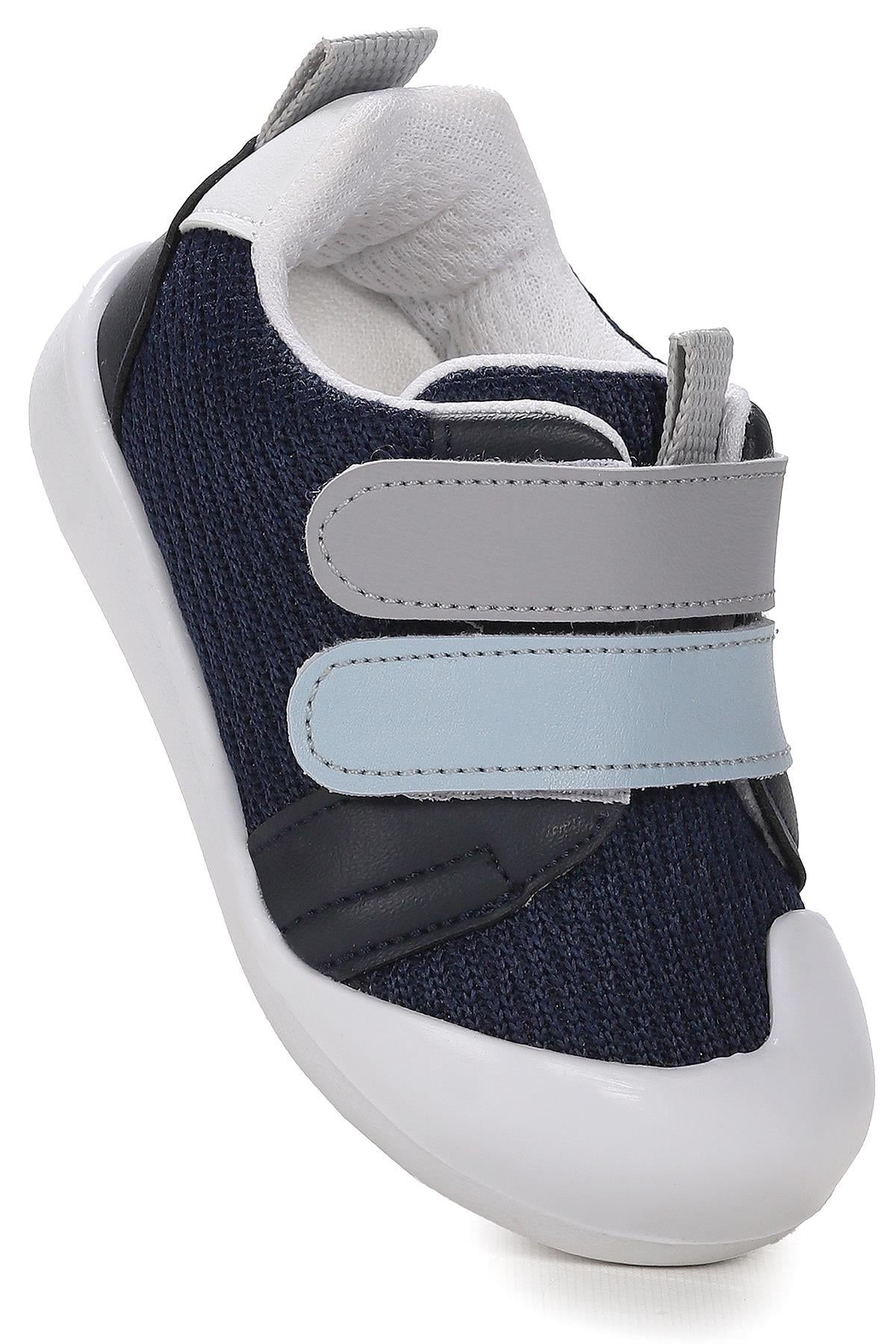 Textile İlk Adım Bebe Cırtlı Erkek Bebek Spor Ayakkabı Lacivert