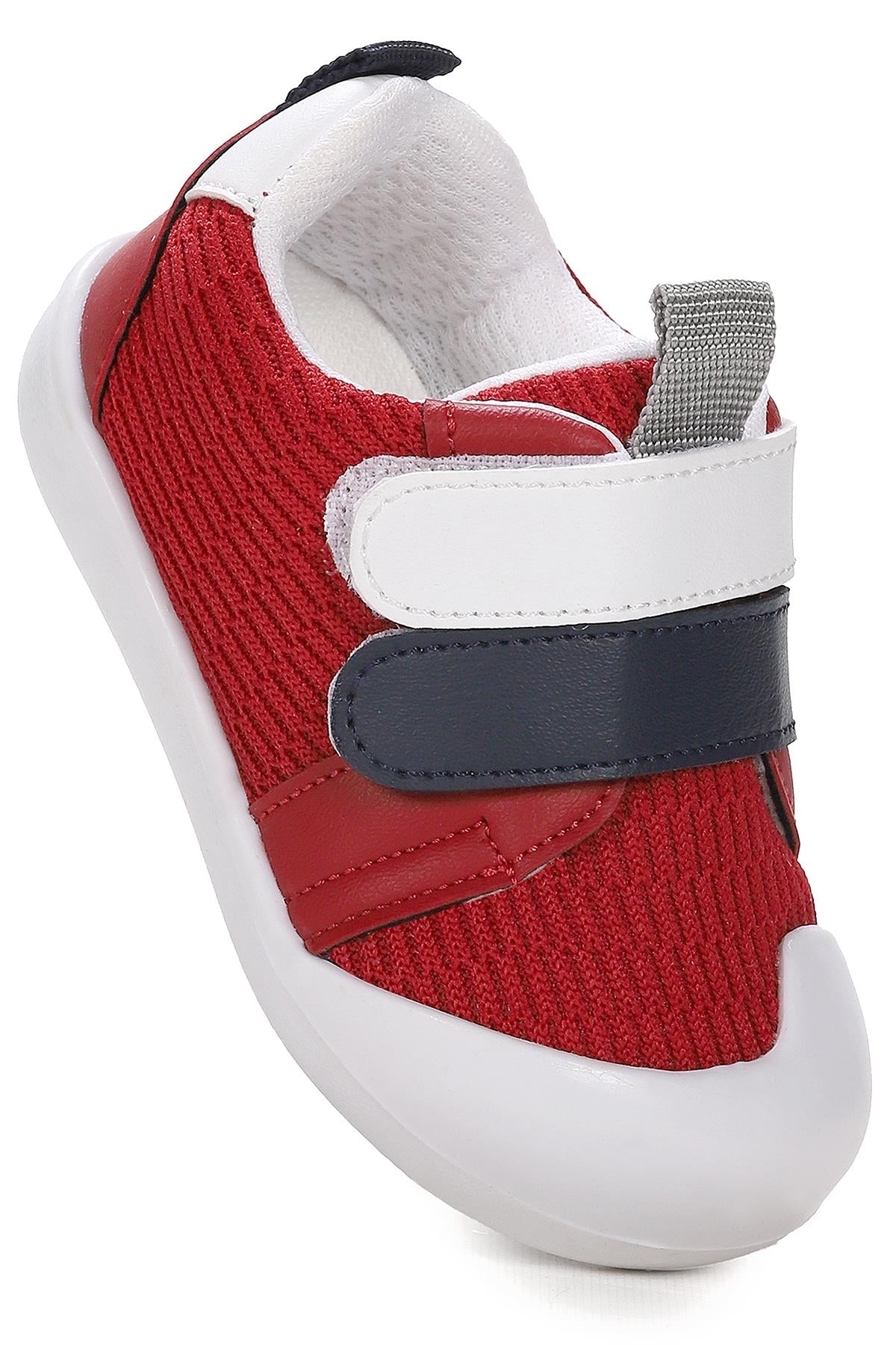 Textile İlk Adım Bebe Cırtlı Erkek Bebek Spor Ayakkabı Kırmızı