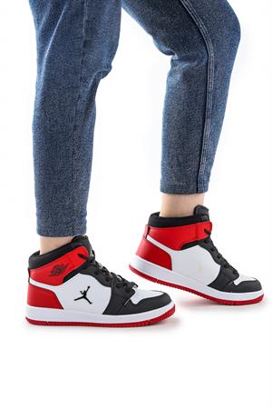 Jordan Basketbol Günlük Bağcıklı Erkek Çocuk Spor Ayakkabı Kırmızı