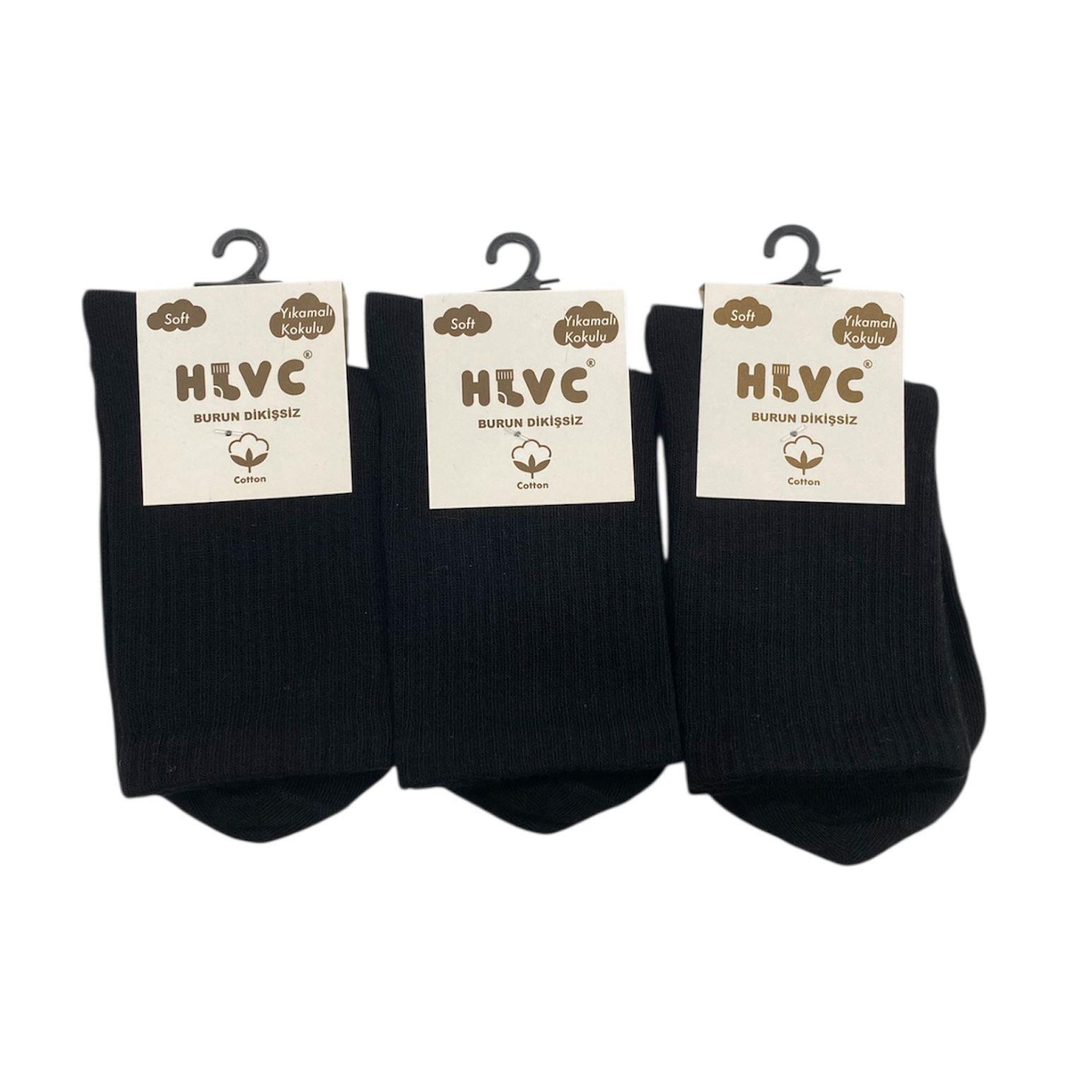 HLVC Kolej Uzun Çorabı Dikişsiz (12 Çift)