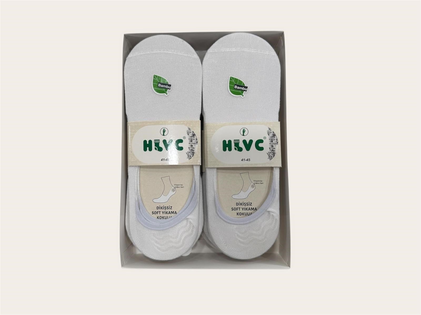 HLVC Erkek Bambu Babet Silikonlu (12 Adet)