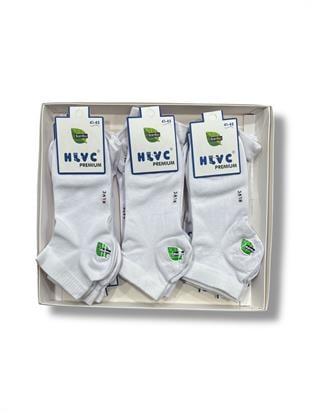 HLVC Erkek Bambu Patik Dikişsiz Yıkamalı (12 Çift)