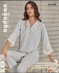 Aydoğan Bayan Dantel Detaylı Pijama takım [4486]