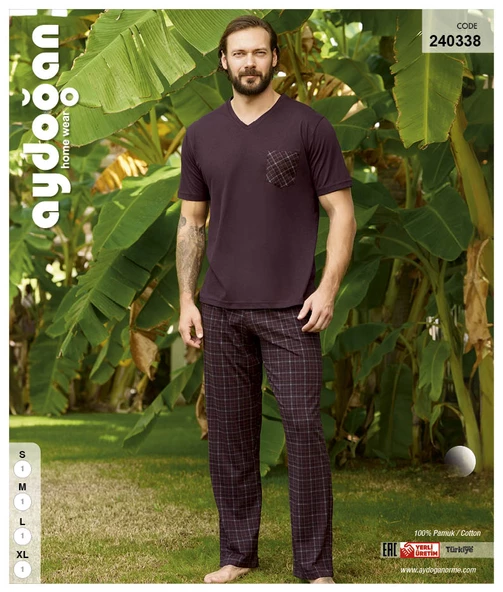 AydoğanErkek Pijama Takım K.kol 240338