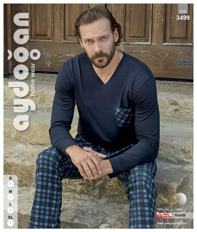 Erkek Modal UZ.Pijama Takım-3499