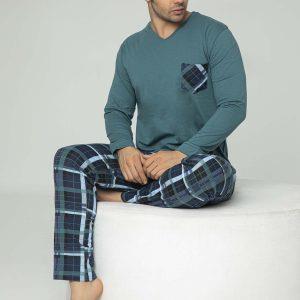 Erkek SUP.V Yaka Pijama Takım-3838