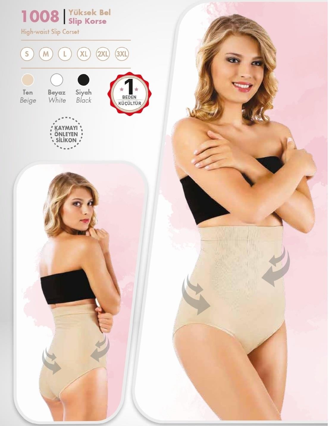 Form Time Yüksek Bel Slip Korse 1008