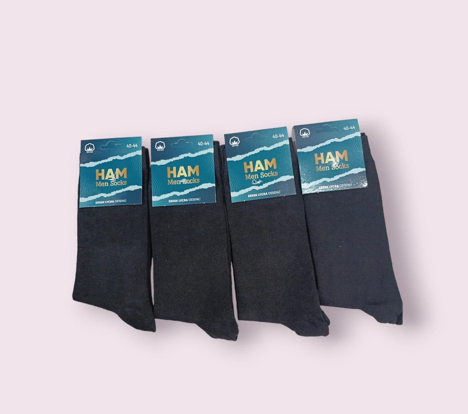 Ham Erkek Çorabı 4 Mevsim (12 Adet)