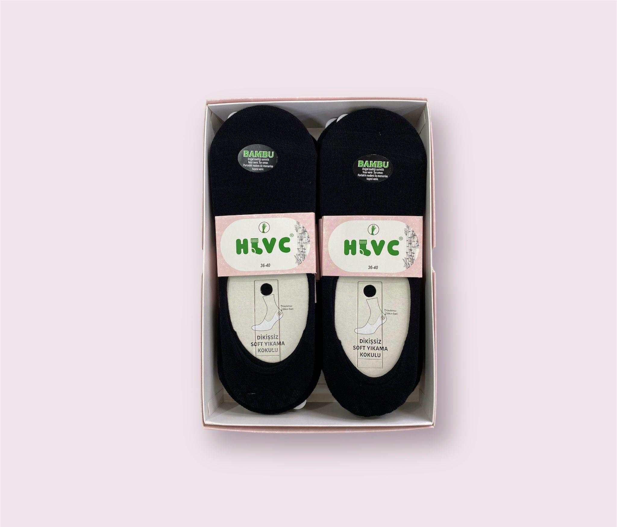 HLVC Bayan Bambu Babet Silikonlu (12 Adet)
