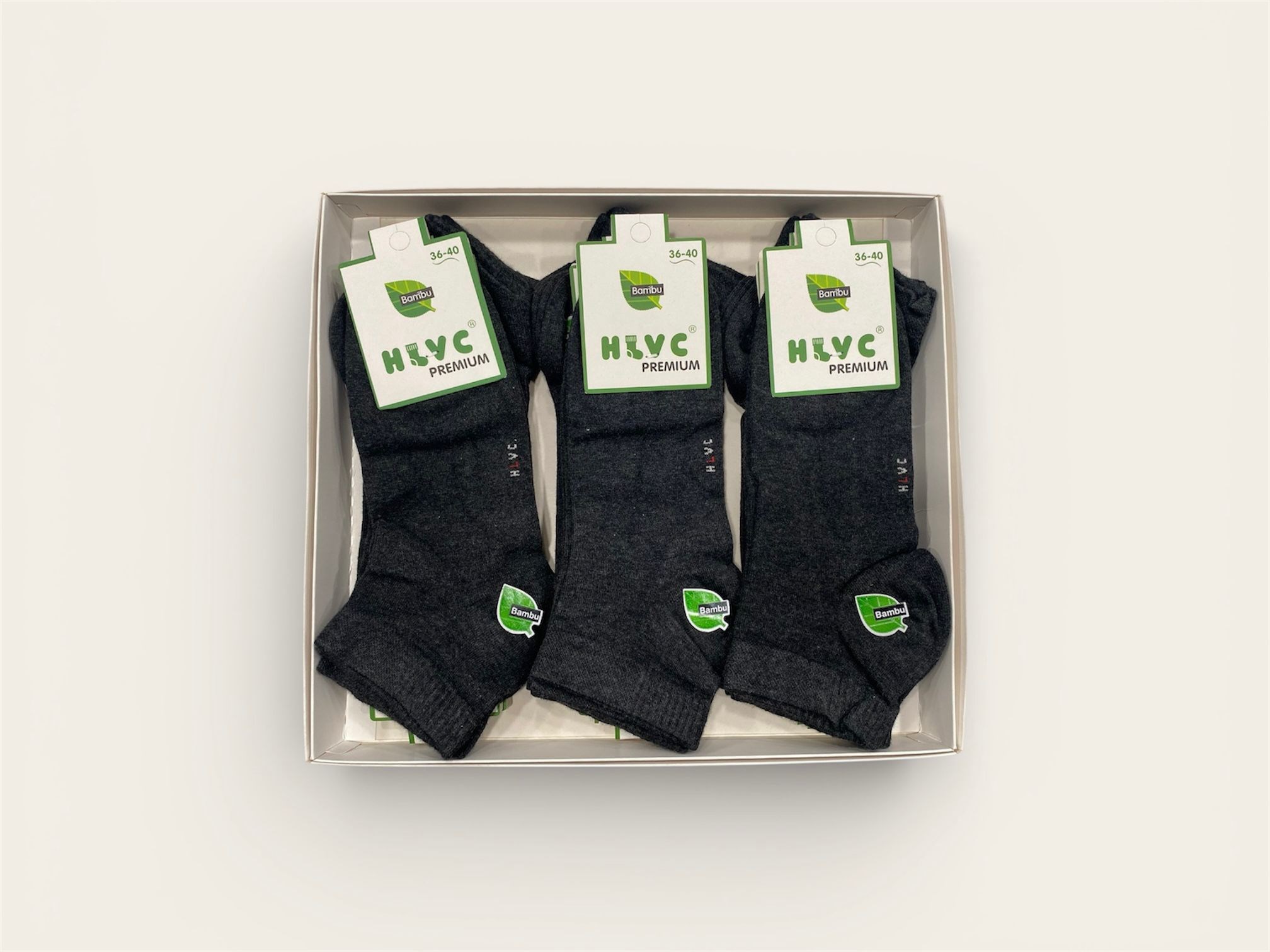 HLVC Bayan Bambu Patik Dikişsiz Yıkamalı (12 Çift)