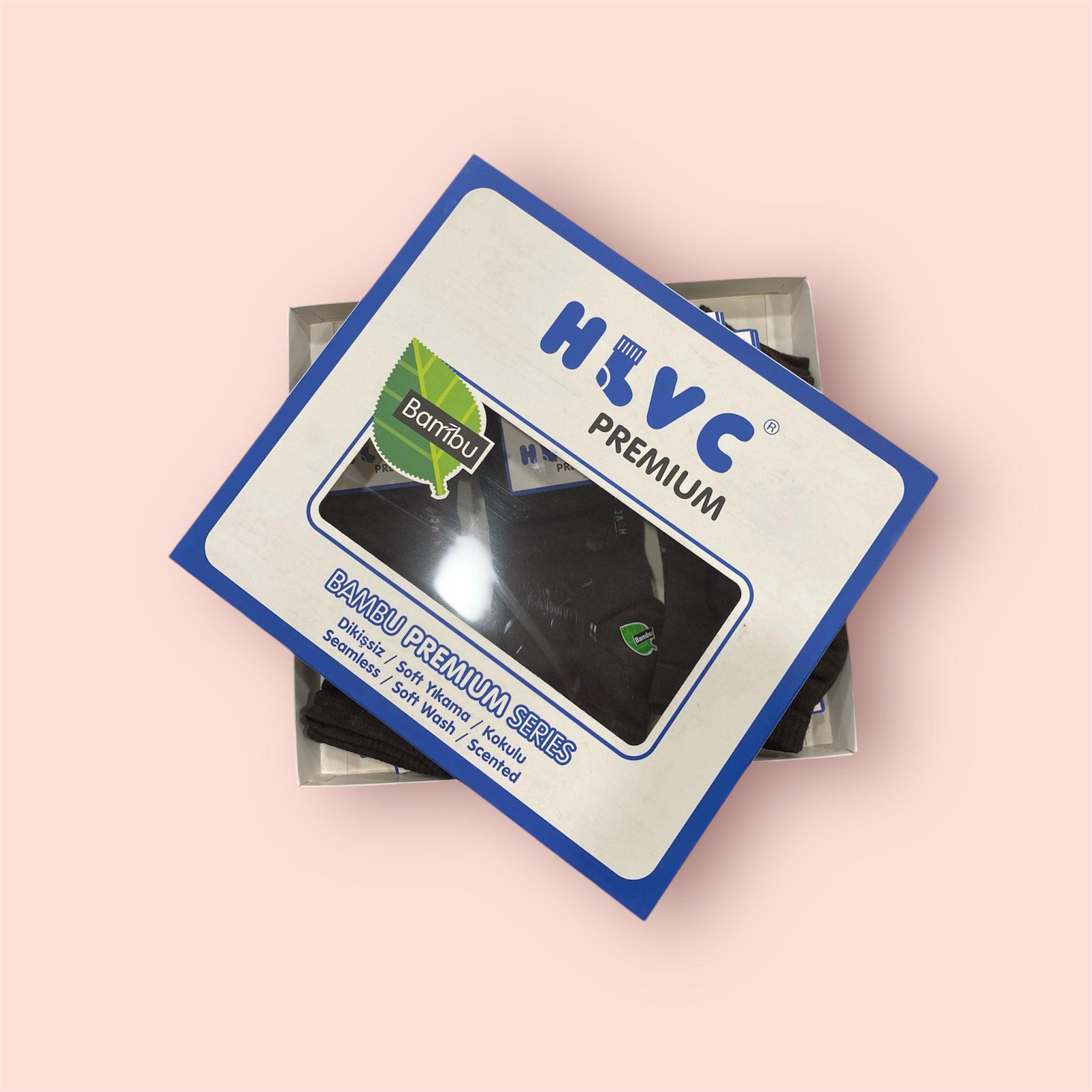 HLVC Erkek Bambu Patik Dikişsiz Yıkamalı (12 Çift)
