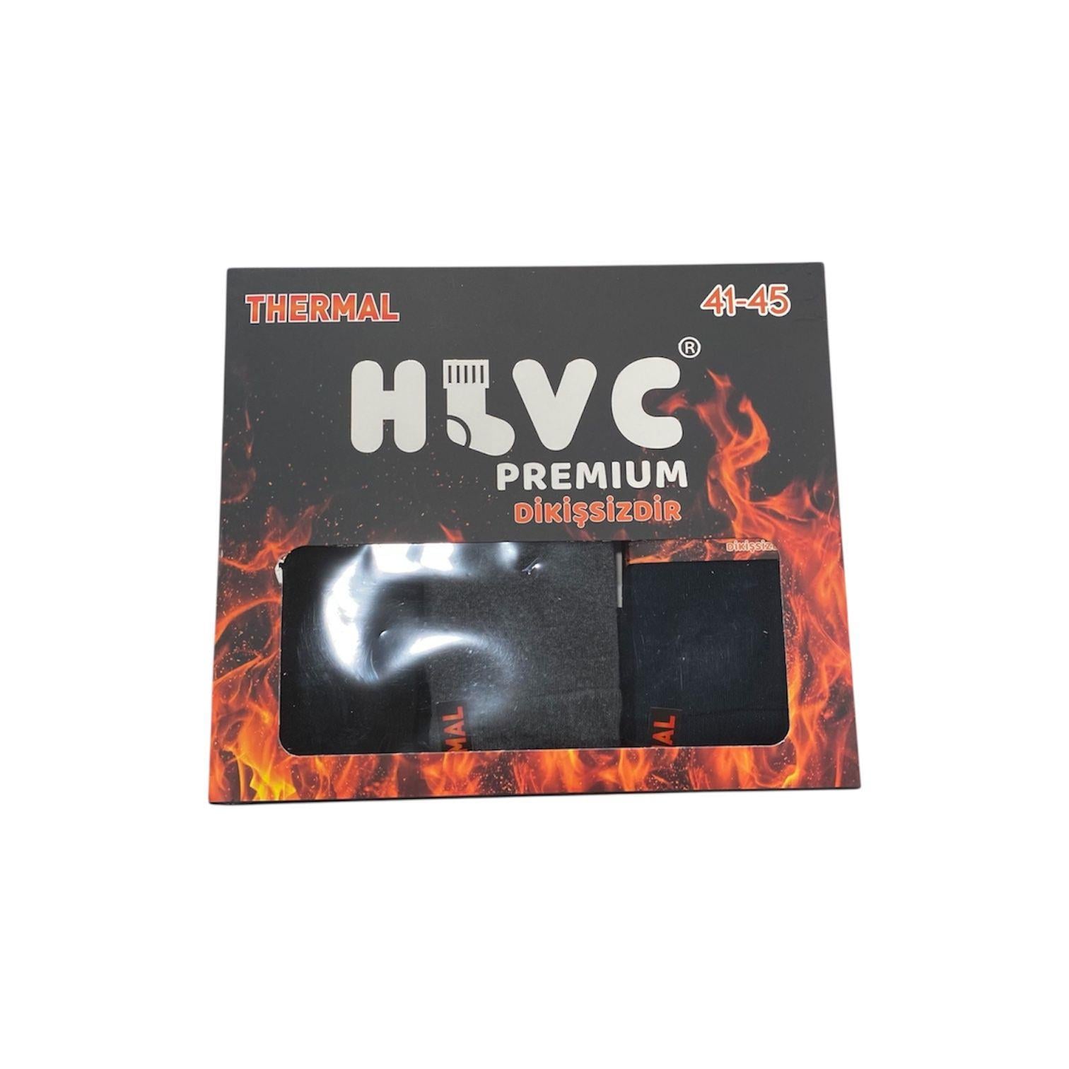HLVC Erkek Termal Dikişsiz Yıkamalı Çorap (12 Adet)