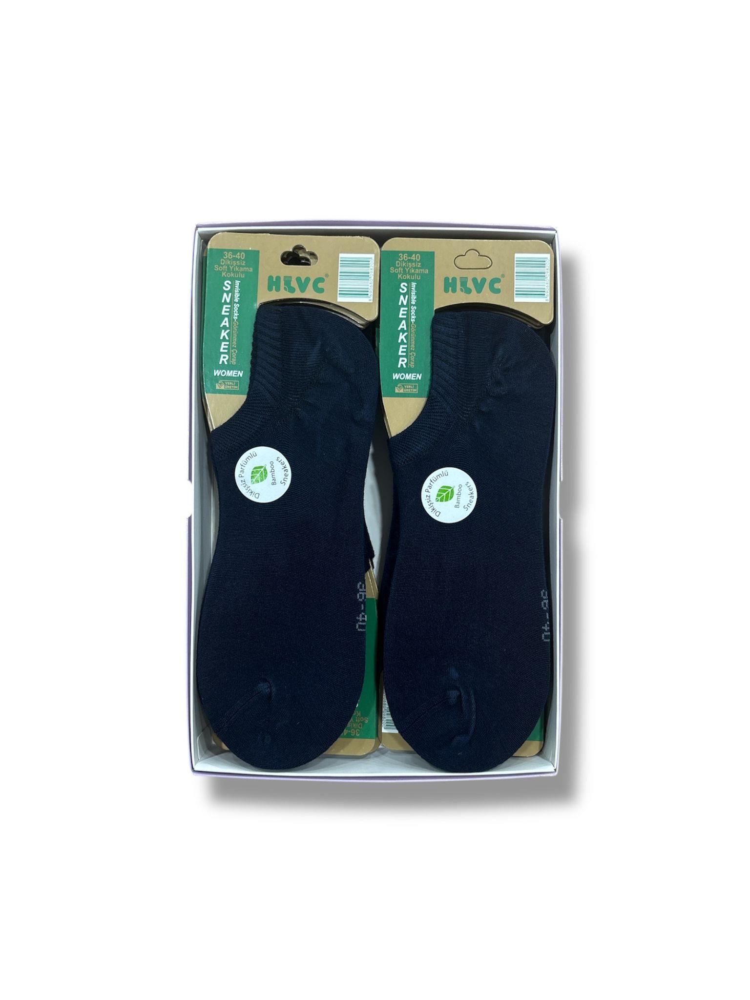 HLVC Kadın Bambu Sneakers Yıkamalı (12 Çift)