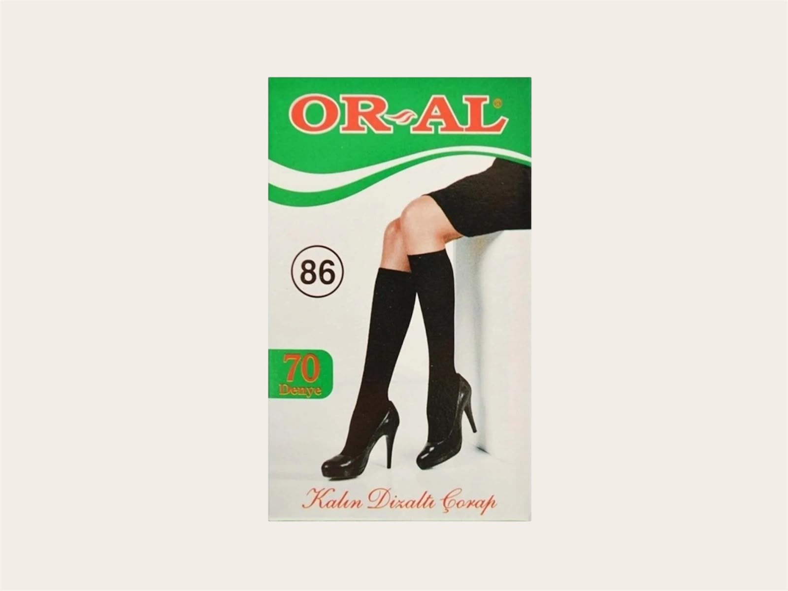 ORAL ÇorapOral Yeşil Kalın 70 Den (12 Adet)