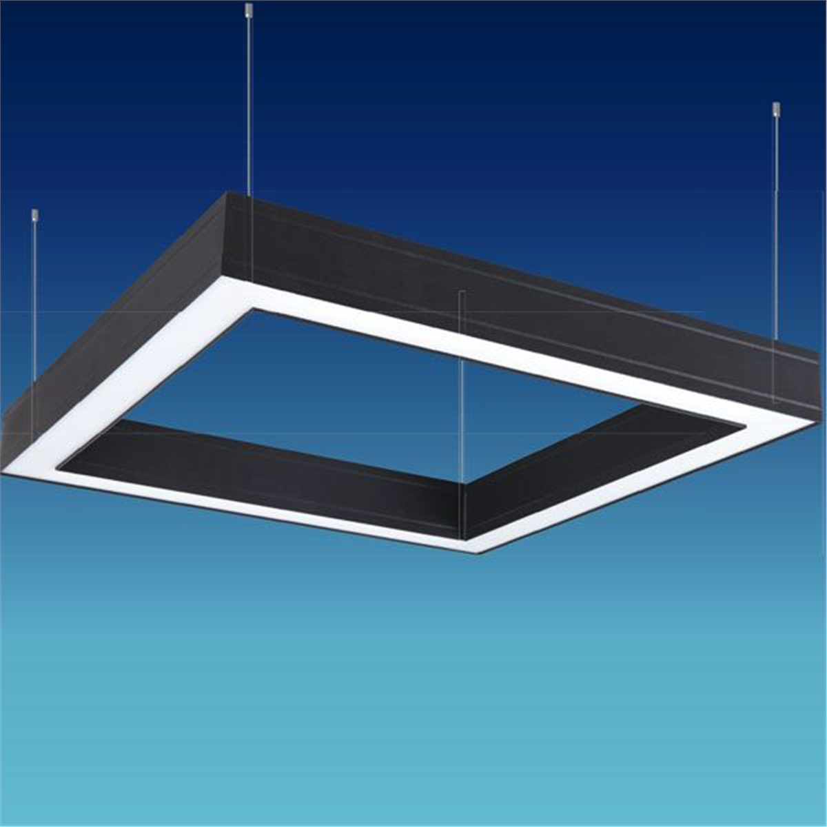 KARE LİNEER AYDINLATMA100 CM x 100 CM-H:150 CM KARE LİNEER AYDINLATMA (32W/3840LM/METRE İLE ÜRÜNLERİMİZ YÜKSEK IŞIK ŞİDDETİNE SAHİPTİR.)