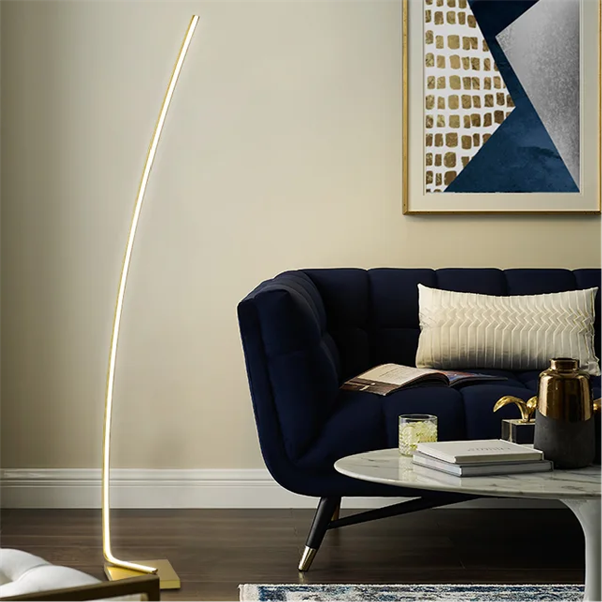 LAMBADER VE MASA LED AYDINLATMALAMBADER LED AYDINLATMA-2-ESKİTME GOLD
