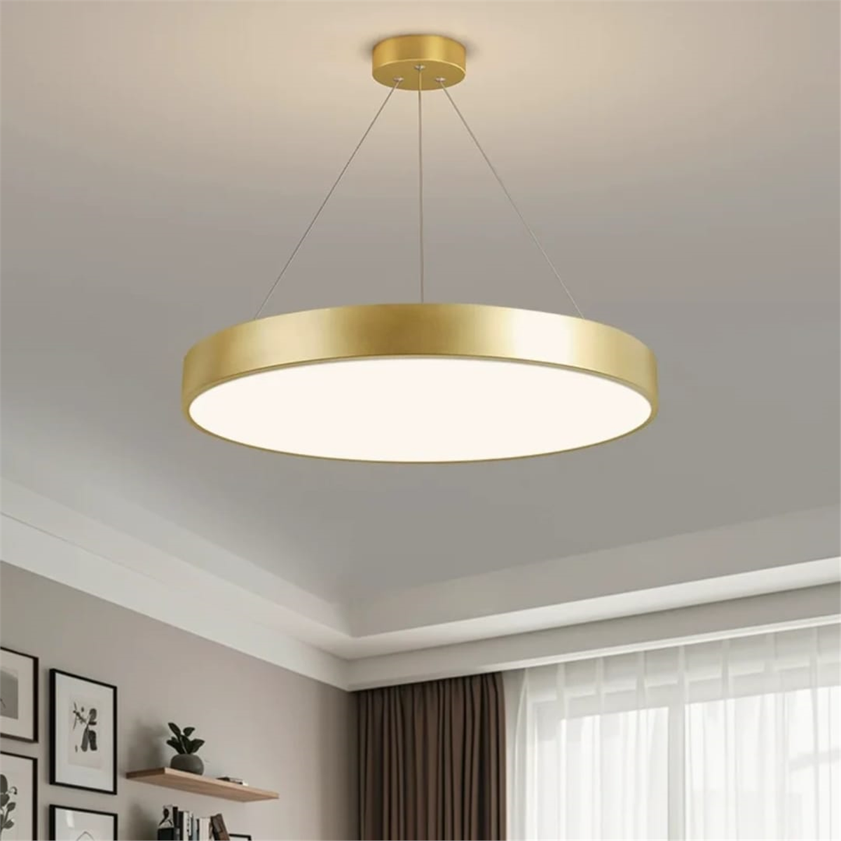 SARKIT LED AVİZESARKIT LED AVİZE-110-ESKİTME GOLD GÖVDE RENGİ