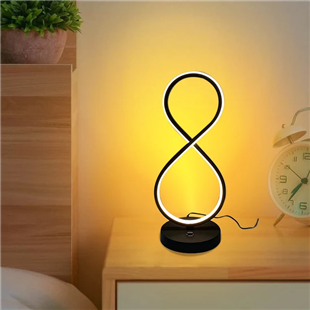 LAMBADER VE MASA LED AYDINLATMALED MASA LAMBASI-9-SİYAH