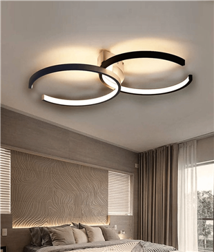 PLAFONYER LED AVİZEPLAFONYER LED AVİZE-2-SİYAH GÖVDE RENGİ
