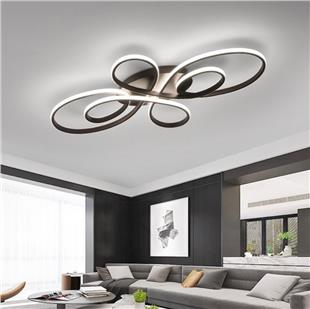 PLAFONYER LED AVİZEPLAFONYER LED AVİZE-8-SİYAH GÖVDE RENGİ