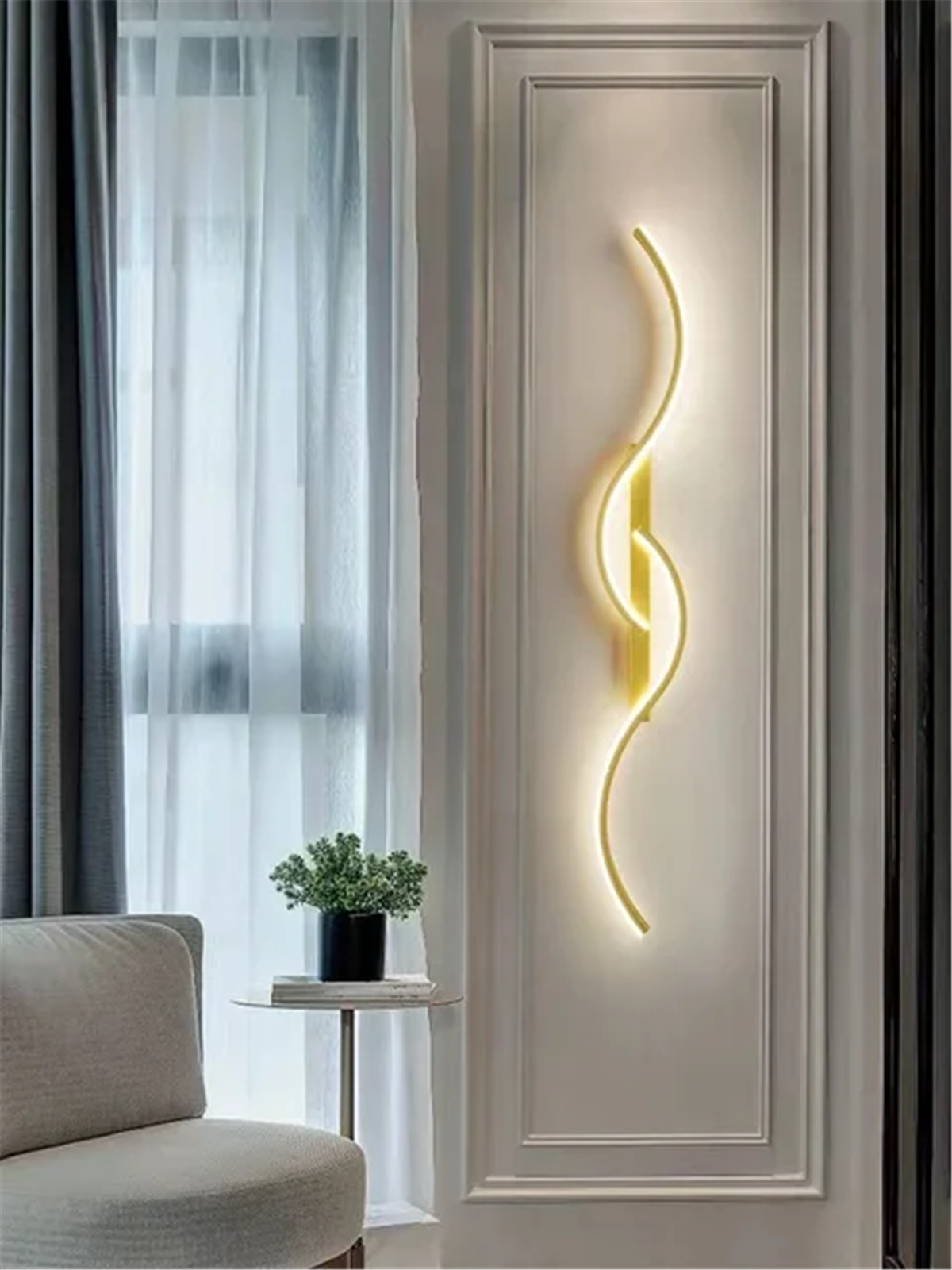 APLİK LED AYDINLATMAAPLİK LED AYDINLATMA-28-ESKİTME GOLD
