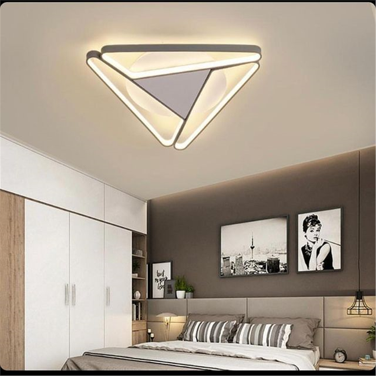 PLAFONYER LED AVİZEPLAFONYER LED AVİZE-11-ANTRASİT GÖVDE RENGİ