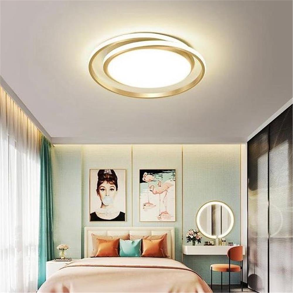 PLAFONYER LED AVİZEPLAFONYER LED AVİZE-43-ESKİTME GOLD