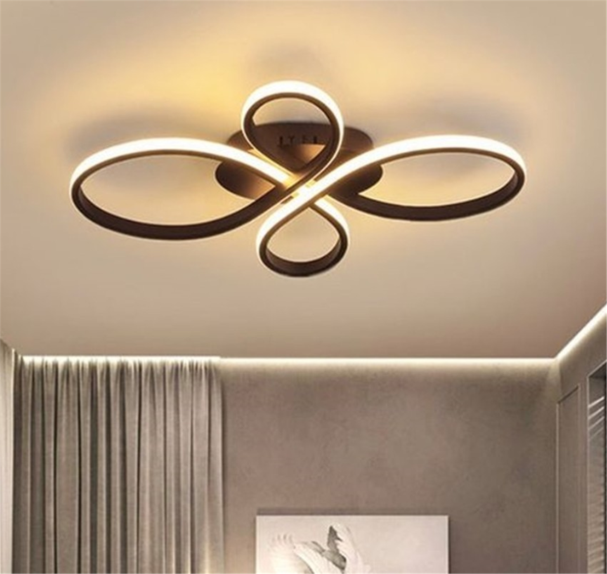 PLAFONYER LED AVİZEPLAFONYER LED AVİZE-7-ANTRASİT GÖVDE RENGİ