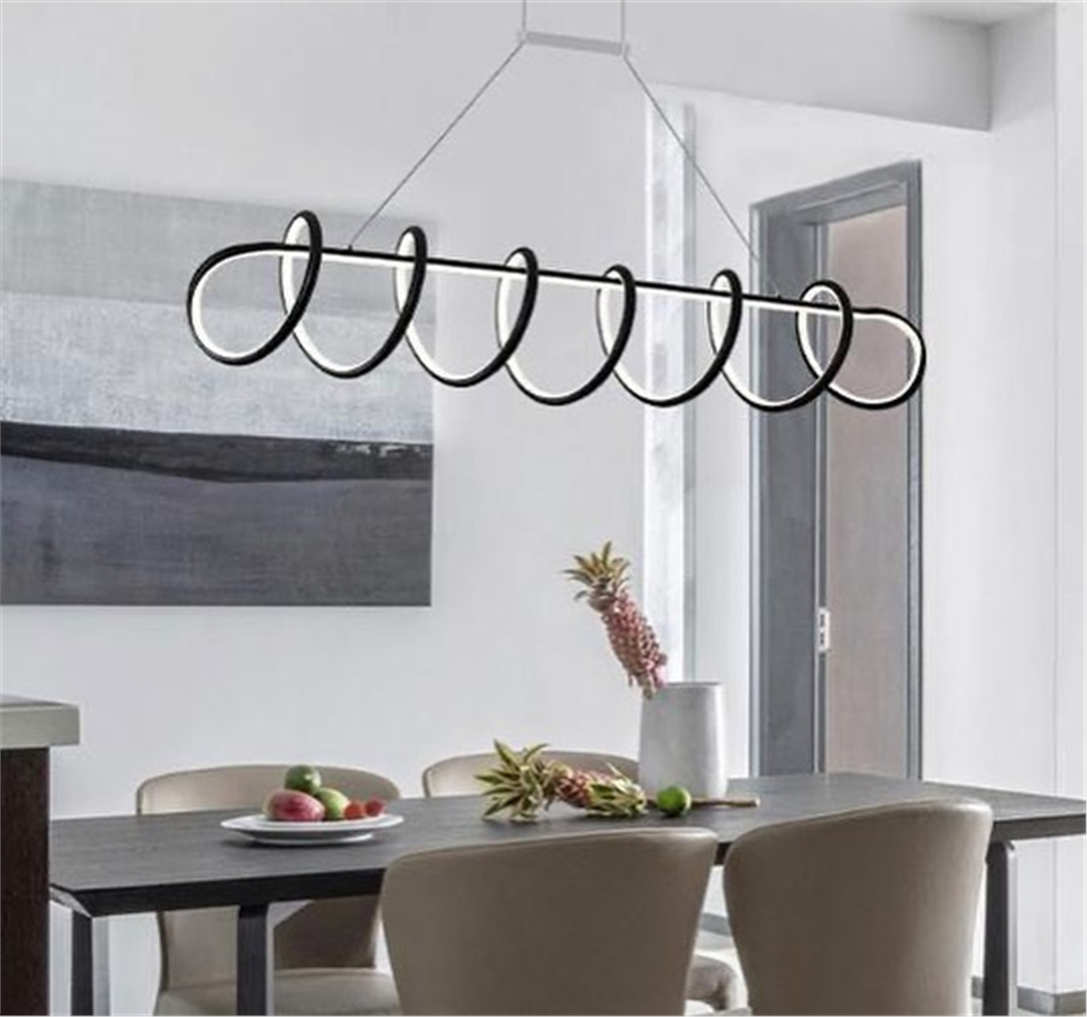 SARKIT LED AVİZESARKIT LED AVİZE-8-BEYAZ GÖVDE