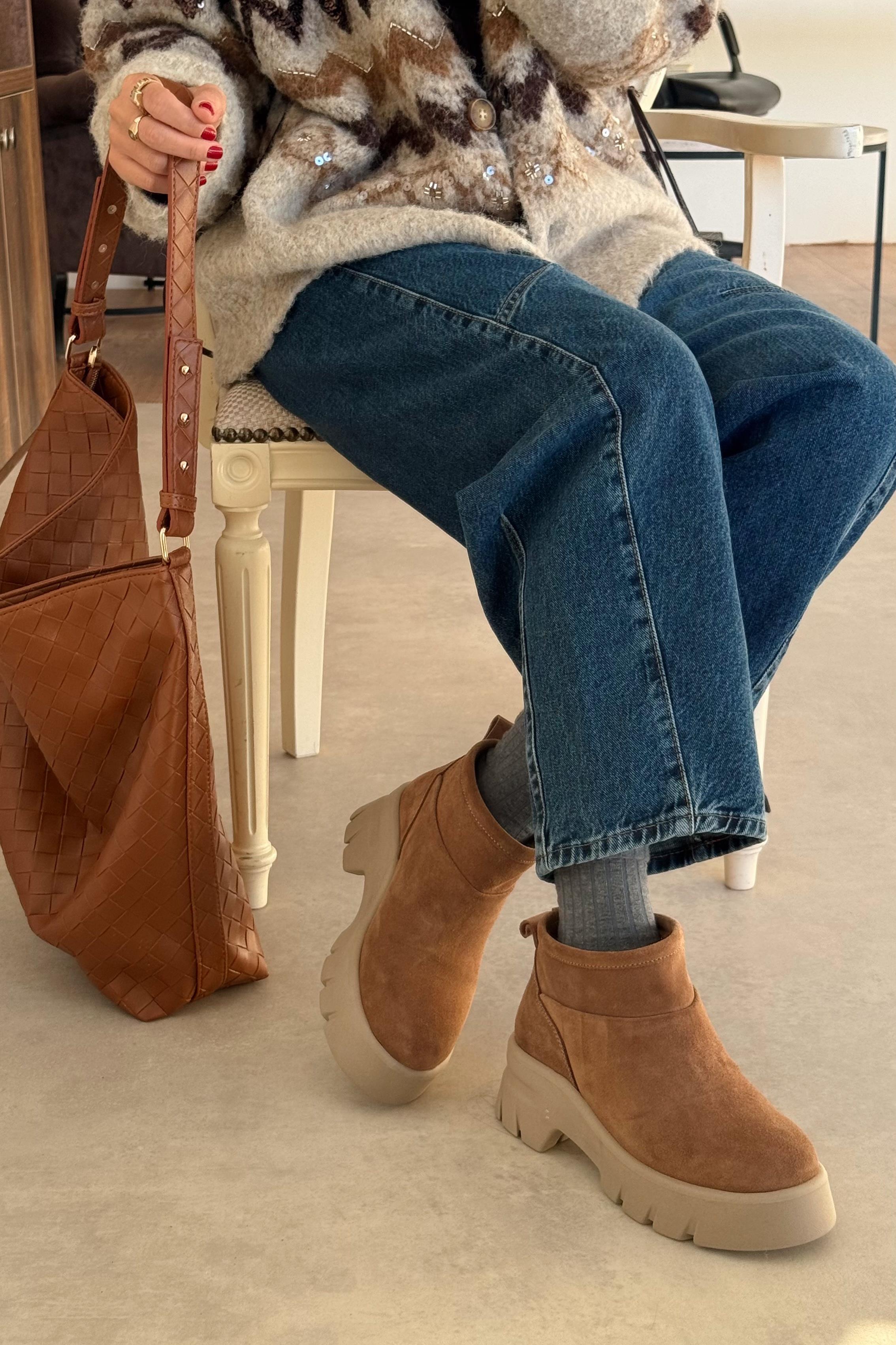 Siena Toprak Hakiki Deri Bot