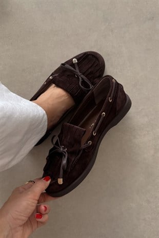 Softee Kahverengi Hakiki Deri Loafer