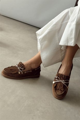 Softee Toprak Hakiki Deri Loafer