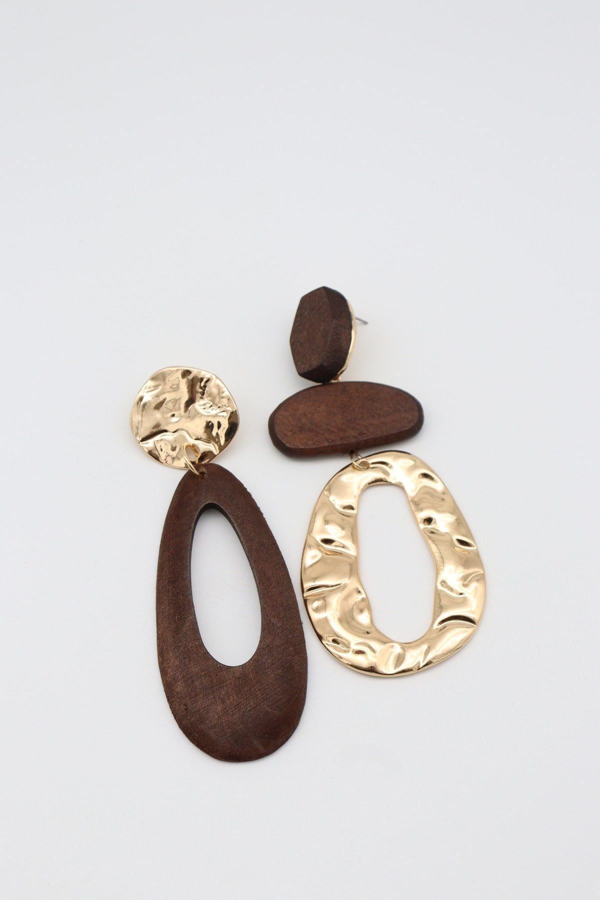 ALİA KAHVE-GOLD KÜPE