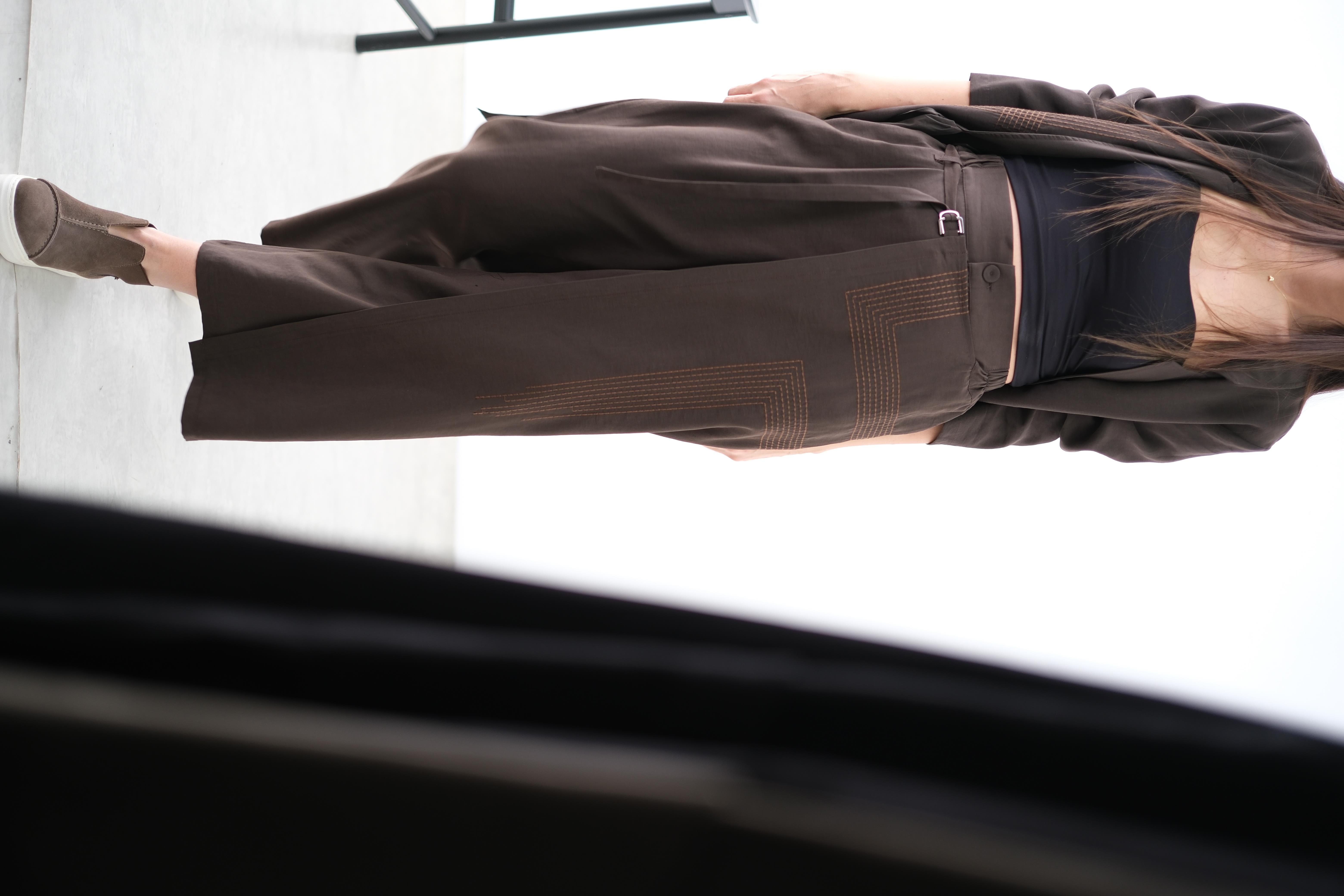 AMORE KAPAKLI KAHVE PANTOLON