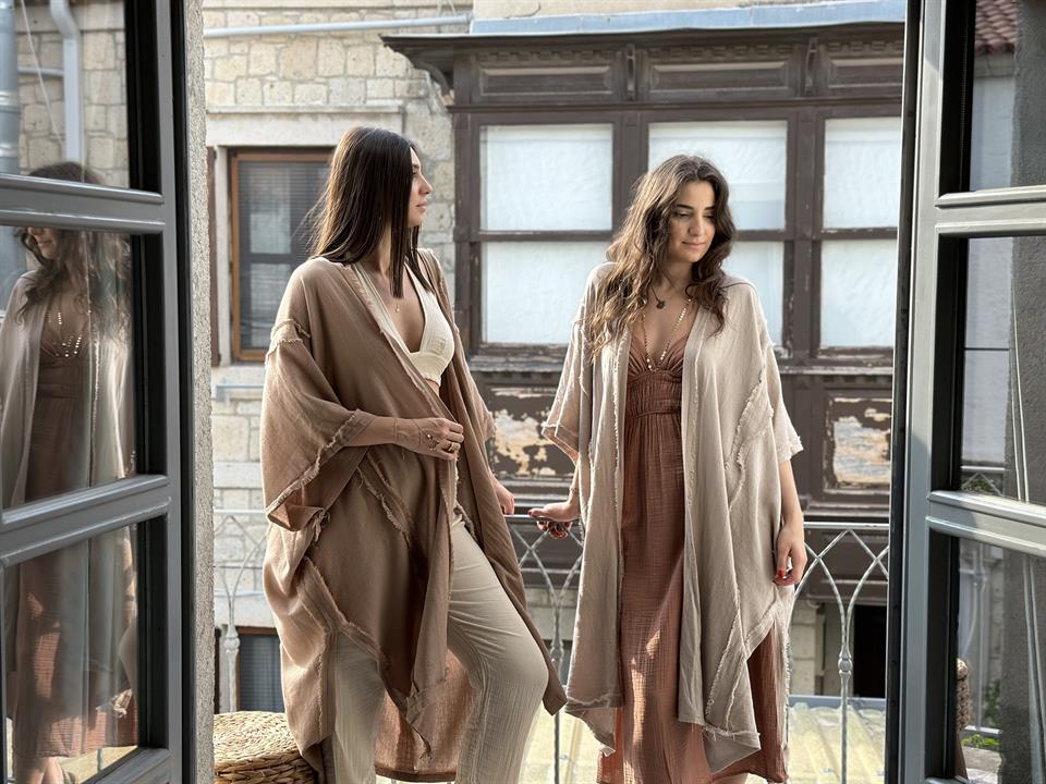 ANGEL PÜSKÜL BEJ KAFTAN