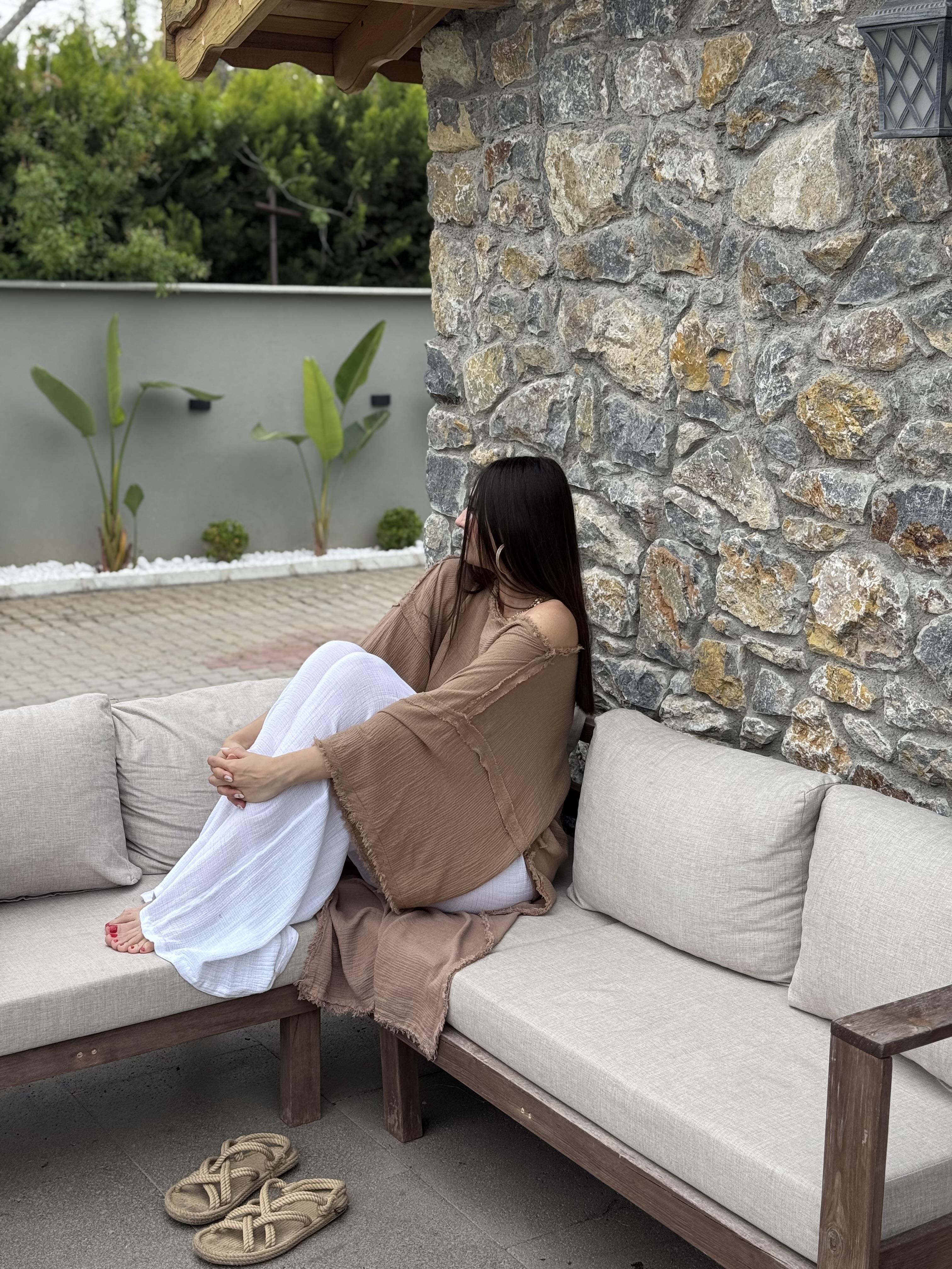 BELLY ASİMETRİK BİSKÜVİ TUNİK