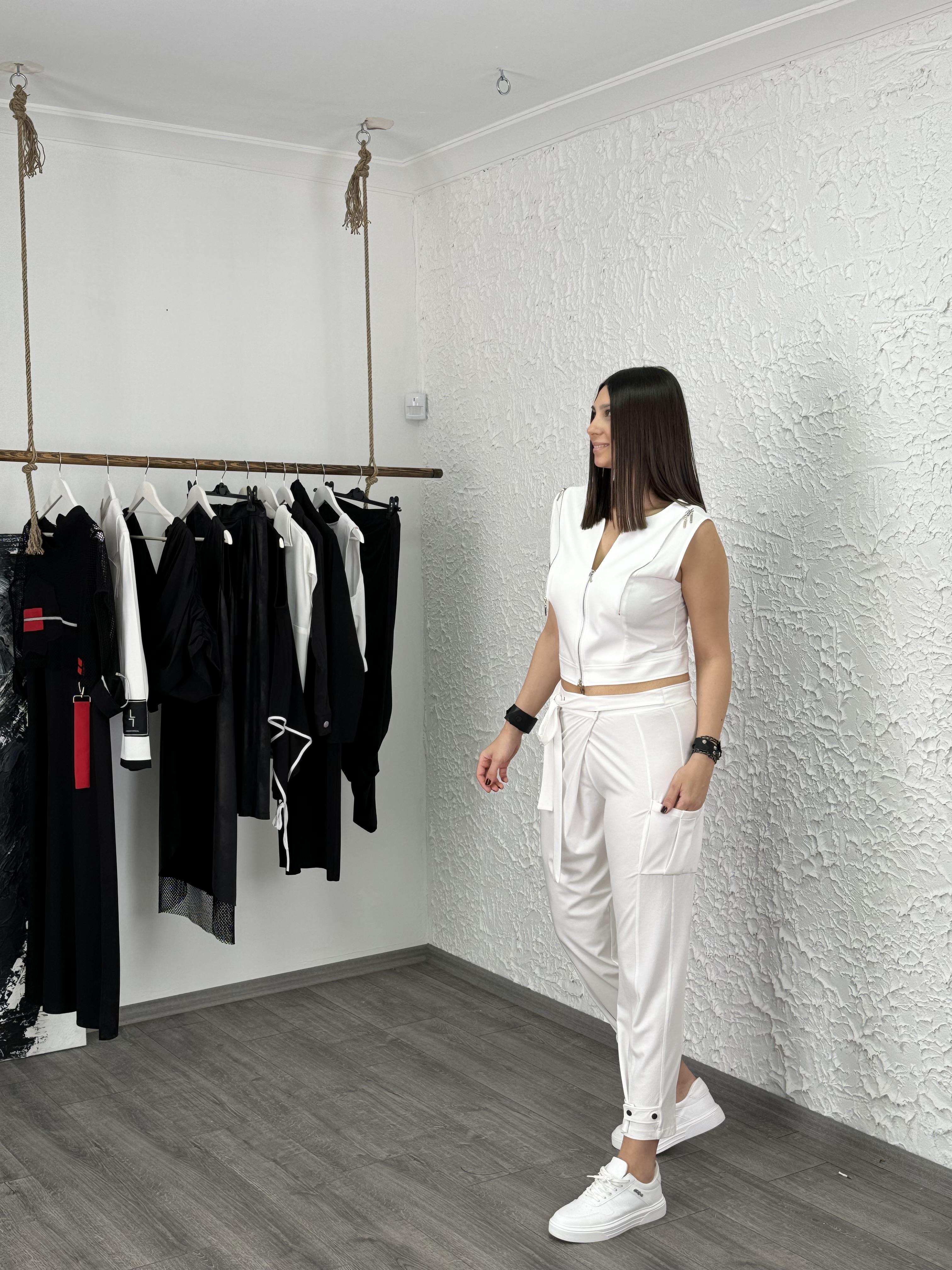 BİANCA BEYAZ TASARIM PANTOLON